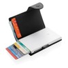 C-secure Card Holder in Black Faux Leather RFID NFC Blocker