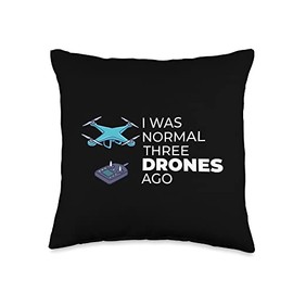 Drone Flying RC Camera Quadcopter Racing Pilot Throw Pillow