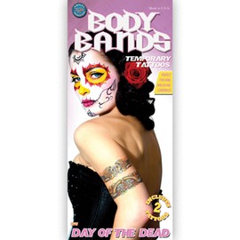 Tinsley Transfers Gypsy Skull Day of The Dead Temporary Tattoo FX Kit