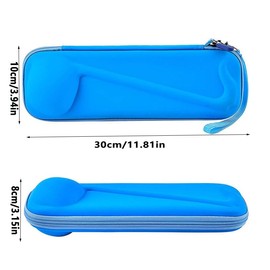 LimCryspp Case Compatible with Otamatone Japanese Electronic Musical Instrument Portable Synthesizer,Instrumental Music Storage Holder for Otamatone Regular Size,360-degree Double Zipper (Black)