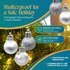 Festive Fix 25 Mini Christmas Tree Baubles in Silver –