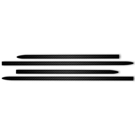 Upgrade Your Auto 4pc Carbon Fiber 1 1/2" Side Molding for Ford F-150 15-23 Crew Cab 5.5' Bed