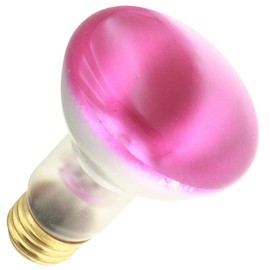 Novelty Bulb, 50R20/PK, 130 Volt, E26 Base, R20 Glass Size, Pink Light Bulb (1 Pack)