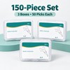 Ultra-Fine Dental Floss Picks with Pointed Toothpick, 150/300/600/1000 Count Options