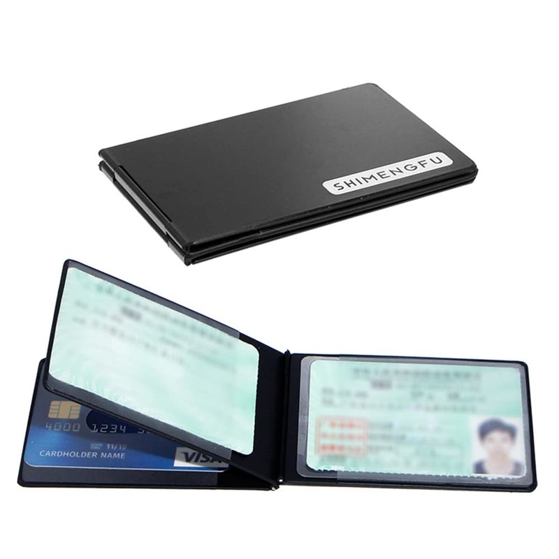 SMF SHIMENGFU Pass Case, Card Case, Metal, Thin, Bi-Fold License