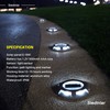 SIEDiNLAR Solar Deck Lights Driveway Dock LED Light Solar Powered
