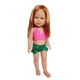 Tropical Mermaid Swimsuit Fits 18 Inch Kennedy and Friends Girl Dolls- Doll Clothes