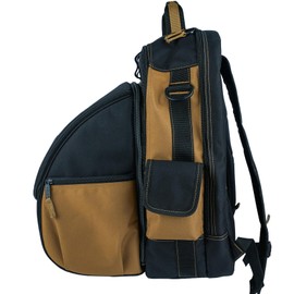 MELOTOUGH Welding Backpack for Tools and Helmet Extreme Gear Pack with Large Capacity Helmet Holder Luggage Storage Bag(Khaki