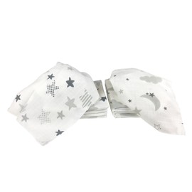 Spit-Up Muslin Cloths, Baby Nappies, Cotton, 80 x 70 cm, Oeko-Tex, Pack of 10