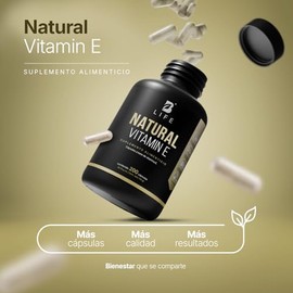 B Life Vitamina E y Biotina | 200 Cápsulas Blandas | Potenciada con Aceite de Coco | Alta Absorción | Natural Vitamin E