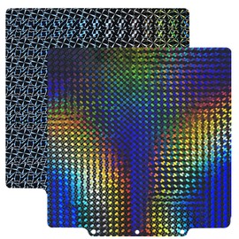 RugooSpink Adventurer 5M/5M Pro/AD 5X Build Plate 235 x235MM Build Sheet Spring Steel Sheet Dual Sided Plate Smooth H1H Platform Removable Heated Bed for Flashforge 3D Printer(Kaleidoscope+Dazzle)