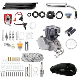 DDBESSIC 100cc Bicycle Motor Kit, 2-Stroke Gas Motor Bike Kit Conversion, CDI Upgraded, 26"-28" V Frame Bikes, 44 Tooth Chain