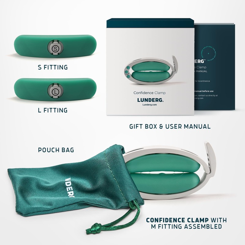 Confidence Clamp by Lunderg - The Original Incontinence Clamp for