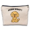 BEHIFL Golden Retriever Gifts Makeup Bag, Golden Retriever Gifts for