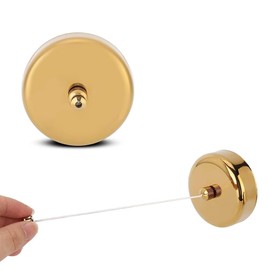 Retractable Clothesline Clothes Dryer, Retractable Clothesline Outdoor Stainless Steel Clothing Line Dryer Wall Mounted Clothesline Rope Shower Clothes Line Stainless Steel Rope String (Gold)