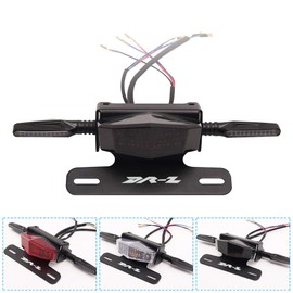 License Plate Holder Fender Eliminator Rear Tail Tidy LED Brake Lights and Turn Signals For Suzuki DRZ400S DRZ400SM DRZ400E (Smoke)