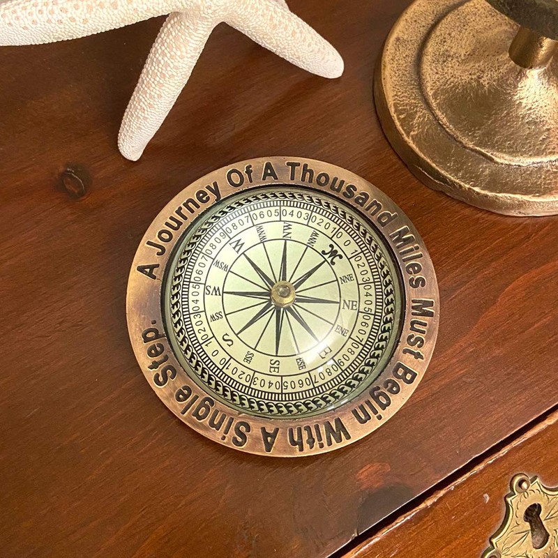 Schooner Bay Co. 4" Solid Antiqued Solid Brass Nautical Paperweight
