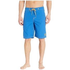 Hurley® One & Only Boardshorts for Men 22" – Quick Drying – EZ Fly Closure – Hook and Loop Flap - Polyester Team Royal/Yellow 29 One Size