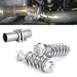 Car Exhaust Manifold Bolts, 8PCS Exhaust Repair Set Including Bolt Nut Spring Gasket Steel Automobile Accessories Professional Exhaust Flange Bolts Car Accessories for Most Cars