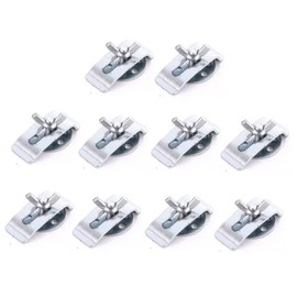 Sink Clips Kit, Undermount Brackets Supports,Sink Mounting Hardware Clips, Steel Sink Installation Parts Accessories for Kitchen Bathroom (Round pad)