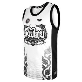 Tuff Sport Tank Top Muay Thai Boxing Vest Top Workout Shirt Sleeveless Gym Fitness Training (L, TUF-TT101)