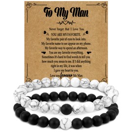 Couples Bracelets Gifts For Boyfriend Stocking Stuffers Couple Gifts For Him Christmas Gifts For Girlfriend Christmas Gifts For Her Long Distance Relationship Gifts Husband Boyfriend Birthday Gift