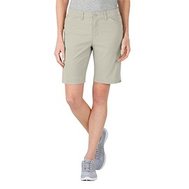 Dickies Women's Stretch Performance Short, Stone, 8