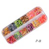 Mikinona DIY Nail Art Charms 3 Pack Sequins Glitter Paillettes