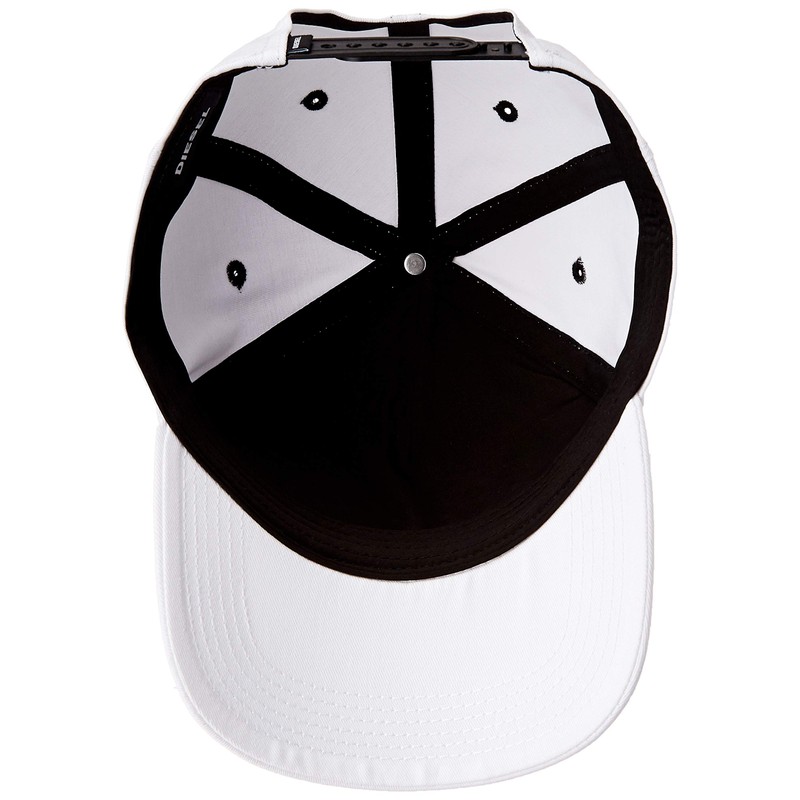 Diesel 00SIIQ0BAUI Men's Cap, Vintage Logo Cap, white