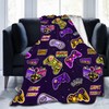 Gamer Blanket 60" x 50" Super Soft Flannel,Gaming Blanket Gifts