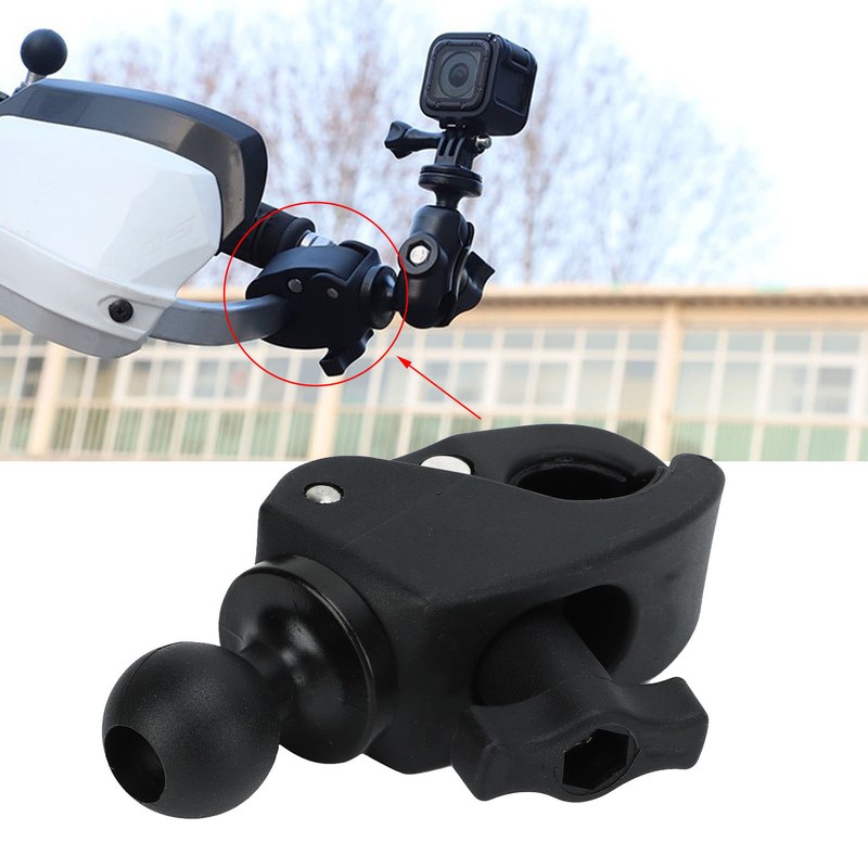 Motorcycle Handlebar Mount 25mm Ball Head 360 Degree Rotation Nylon