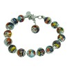Murano Glass Bracelet Multi Colour Silver Handmade Armband Venice 15