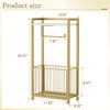 Toilet Paper Holder with Storage Shelf - Freestanding Roll Dispenser