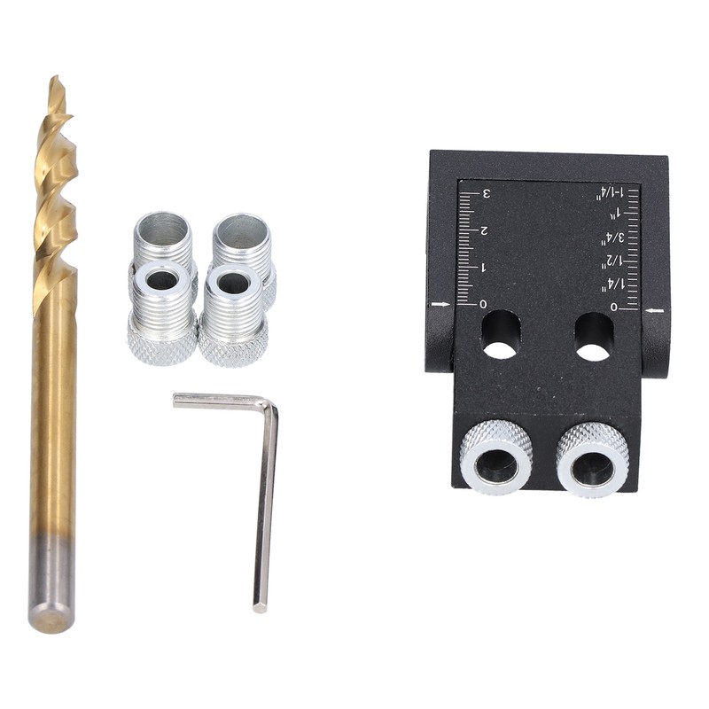 39Pcs Pocket Hole Jig 15 Degree Woodworking Guide Oblique Drill