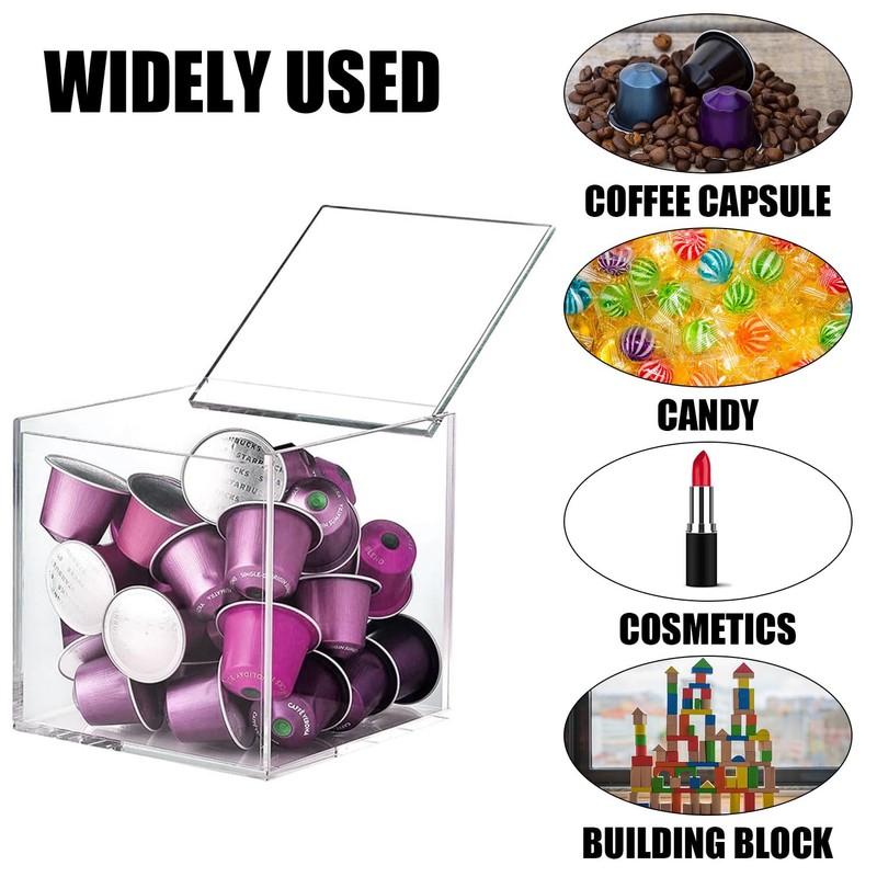 DARENYI Coffee Pod Holder with Lid, 5 x 5 inch