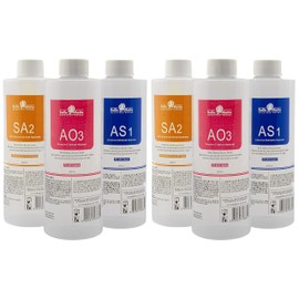 Elitzia 2 Set of Aqua Peeling Solution Hydro Facial Dermabrasion Machine Aqua Peel Serum Skin Care AS1 SA2 AO3 for Face Cleansing & Moisturizing 400ml/14.1Fl.oz (Set of 3 Bottles) ETYYS123