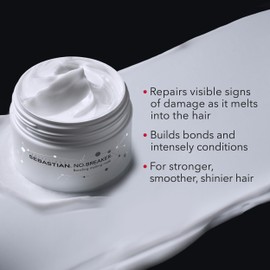 Sebastian Professional No.Breaker Bonding Melting Hair Mask, Damaged Hair Repair Treatment, Intense Conditioning, For Smoother, Shinier Hair, 150 ml