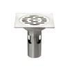 Felimoa Drain Filter Drain Bathroom Drain Trap Stainless Steel Square