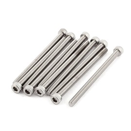 TOP-VIGOR 10Pcs Hexagon Socket Head Cap Screws, M5 x 80mm 304 Stainless Steel Replacement Machine Fastener Screws for Bicycle Motorcycle Repair, Professionals Landlords Repairmen