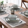 AmorArc Ceramic Dinnerware Sets,Handmade Reactive Glaze Plates and Bowls Set,Highly