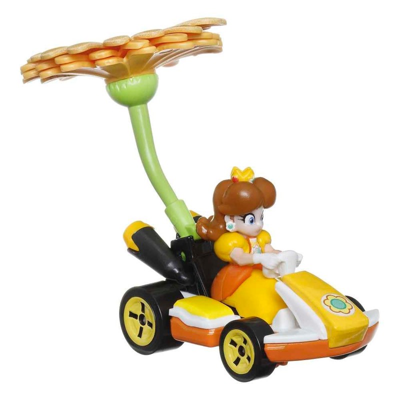 Hot Wheels Mario Kart Princess Dasiy Standard Kart with Flower