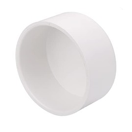 4" PVC Pipe End Cap Fitting, Schedule 40 Furniture Grade PVC Pipe End Cap Plug Adapter, White 4" PVC Pipe Plug Socket Fittings for Build PVC Furniture DIY Garden Shelf