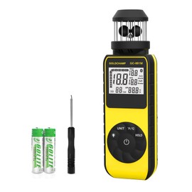 Digital Anemometer Handheld Anemometer Small Wind Anemometer High Precision Anemometer 0.3-30m/s Measurement 1.5-93MPH 360°Wind Direction, Compass, Temperature(℃/℉), Max/Average HVAC, Boat Sailing,