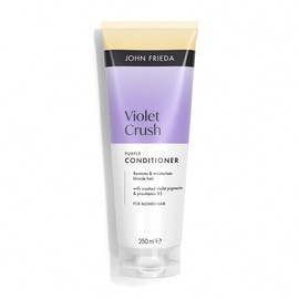 John Frieda Violet Crush Purple Conditioner 250ml. Blonde Hair Toning Care for Soft Feel and Shine Support