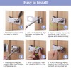 Snillok Keyed Hasp Lock Hasp and Staple with Padlock, 4