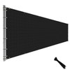 TANG 8FTx 50FT Black Fence Privacy Screen Temporary Fence Privacy
