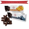 Sweets Candy Sticks Dark Chocolate Orange an Dark Chocolate Blueberry