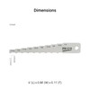 DCOMA Pocket Tech Gauge – 16ths Brake Pad Thickness Gauge,