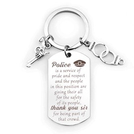 Christmas Gifts for Police Officers, Police Gifts, Police Week Gifts, Police Officer Gifts for Him, Police Academy Graduation Gifts, Police Keychain, Police Appreciation Gifts, Police Retirement Gifts