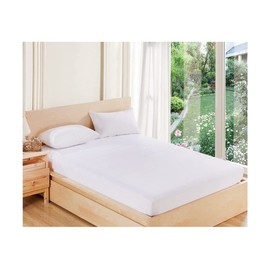 100% Waterproof Mattress Protector, 30cm Deep, Terry Cotton Encasement, Terry Towelling Fully Fitted Sheet, Elasticated Side Skirts, Breathable, Hypoallergenic, Anti Dust Mite (Cot)